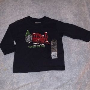 🌼 🎄OshKosh B'Gosh Shirt Baby Boys Size 6 months Christmas Holiday Shirt New NWT